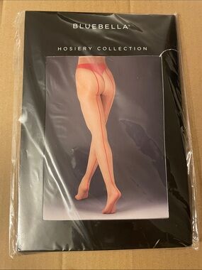 Bluebella Sheer Back-Seam Hosiery - Red